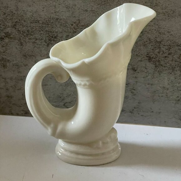 Vintage Lenox Cornucopia Horn of Plenty Porcelain 6" Vase Green Mark 1906-1930 - Picture 7 of 9